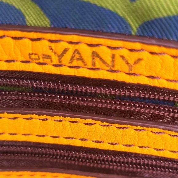 orYANY Yellow and Blue Geometric Shoulder Bag - Picture 9 of 16